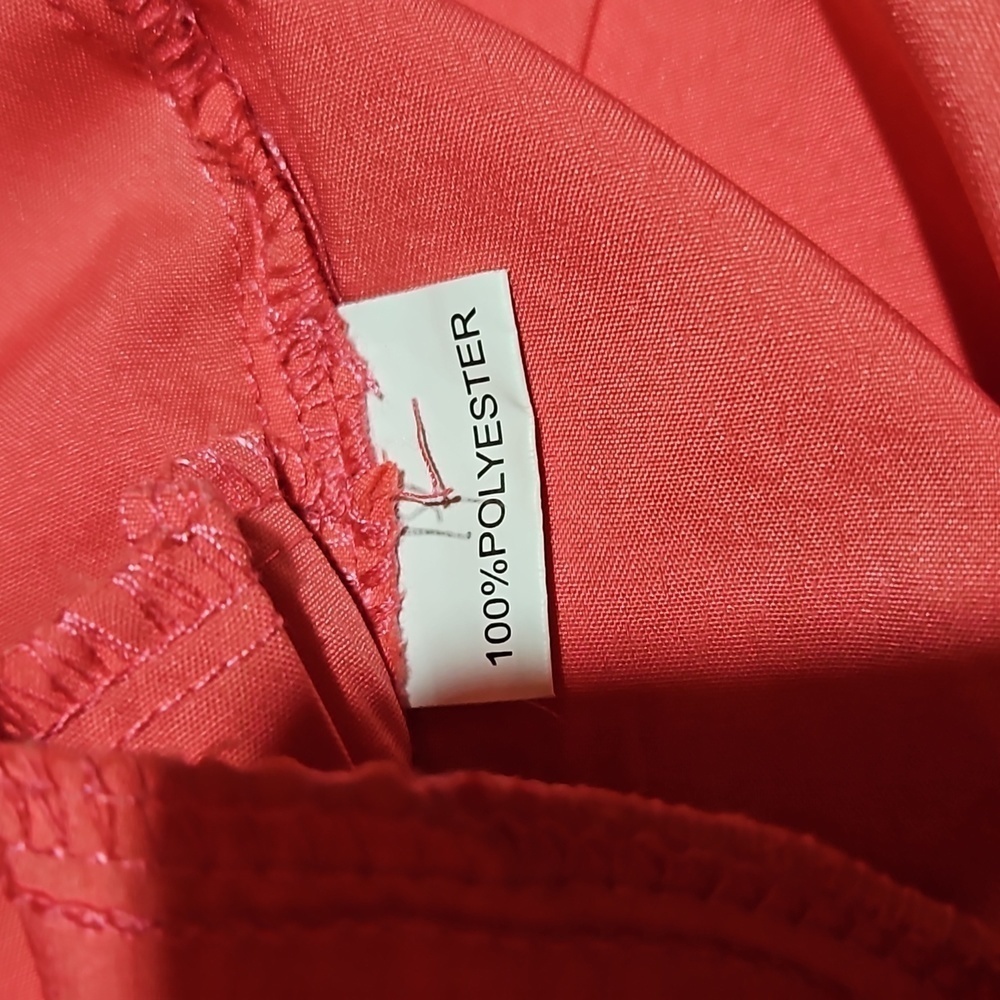 Coral Lightweight Halter Romper With Pockets - Picture 5 of 12